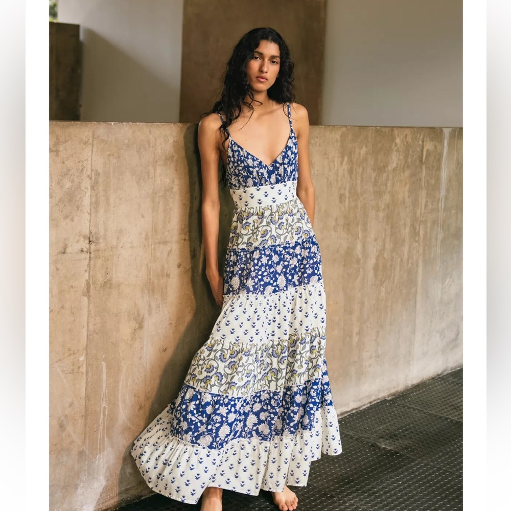 Zara NWT patchwork print panel dress 5770/221
